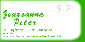 zsuzsanna piler business card